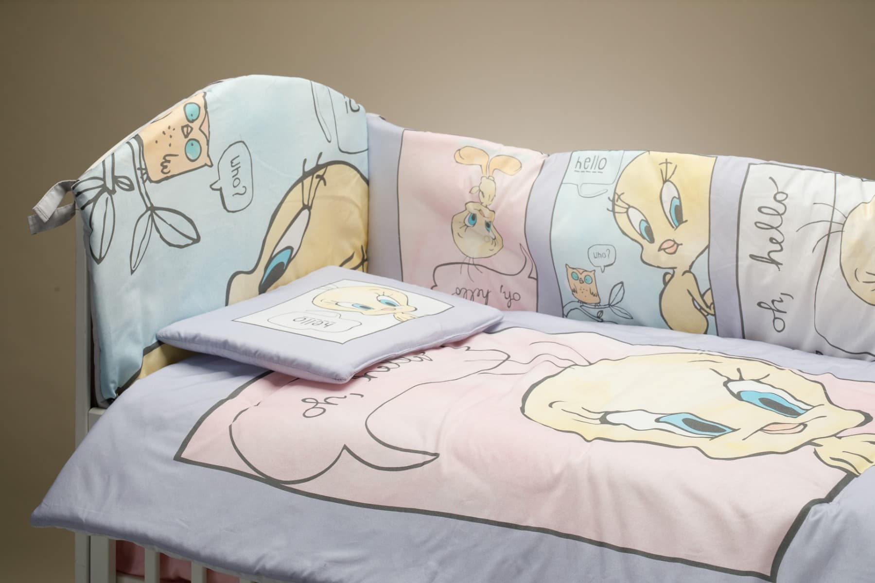Posteljina sa ogradicom Tweety