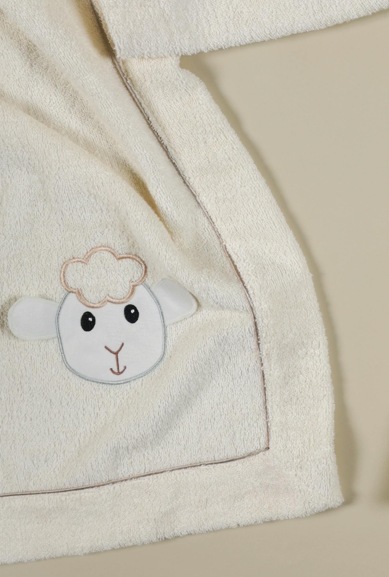 Prekrivač za bebe od frotira sa vezom ovčice